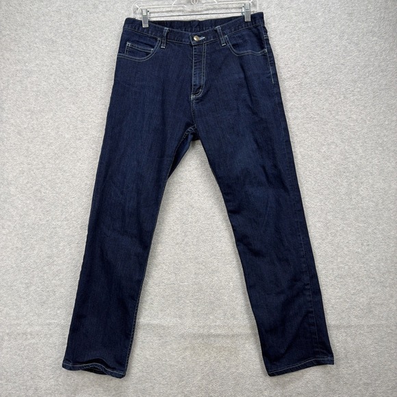 Dearborn Denim Other - Dearborn Jeans Men 32x29 Dark Blue Denim Pants Straight Leg Stretch American USA